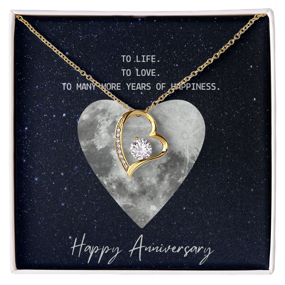 To Life To Love Message Jewelry Card Necklace