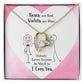 Roses are Red Violets Are Blue Message Card Necklace for Love