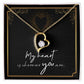 My Heart is Wherever You Are Necklace Forever Love