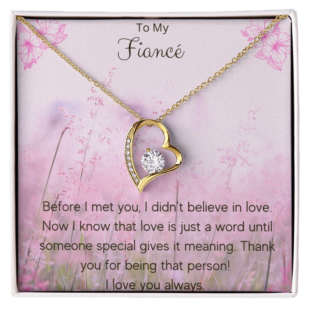 Forever Love Necklace To My Fiancé