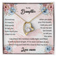 To My Daughter Forever Love Necklace