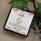 Forever Love Necklace To Wife Message Card