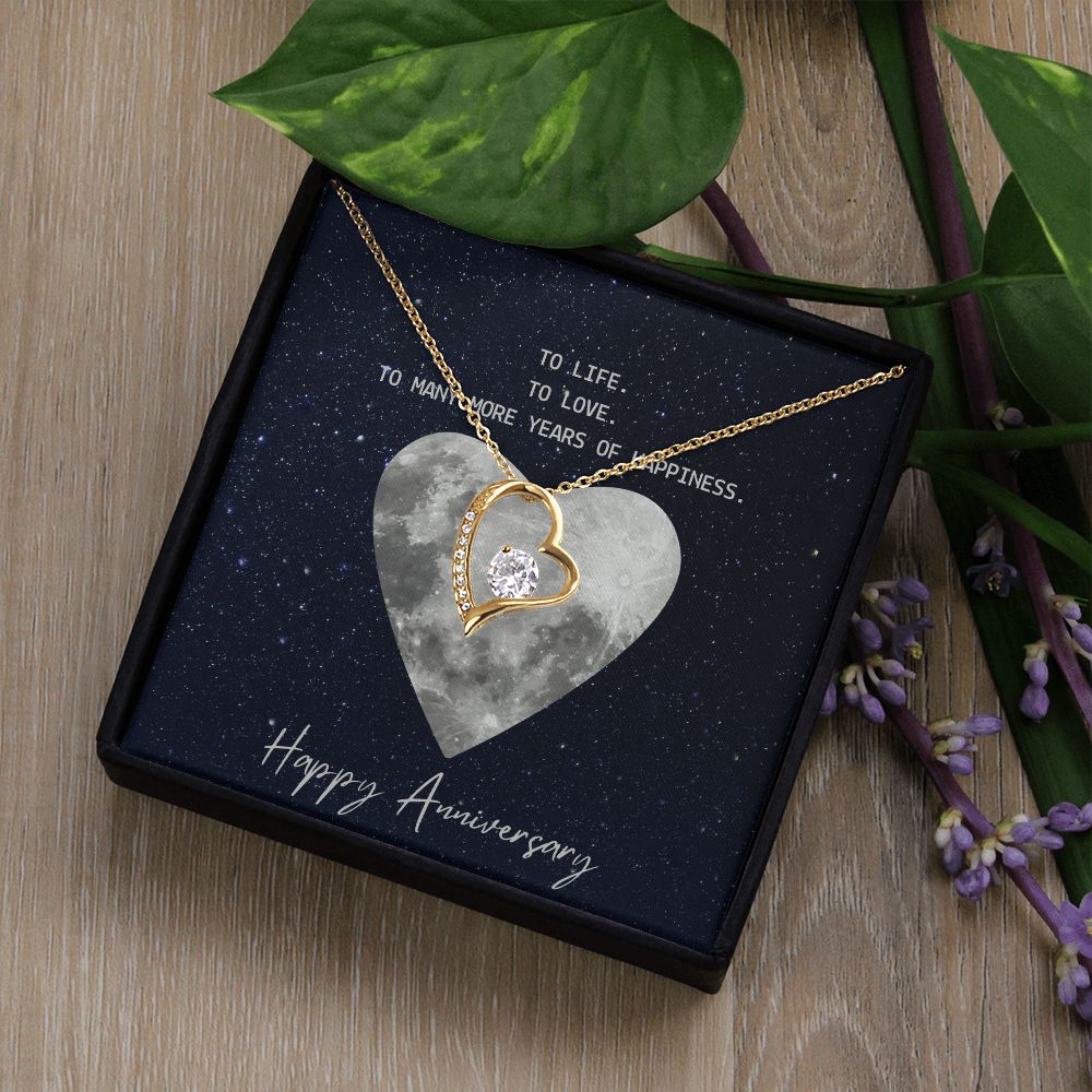 To Life To Love Message Jewelry Card Necklace