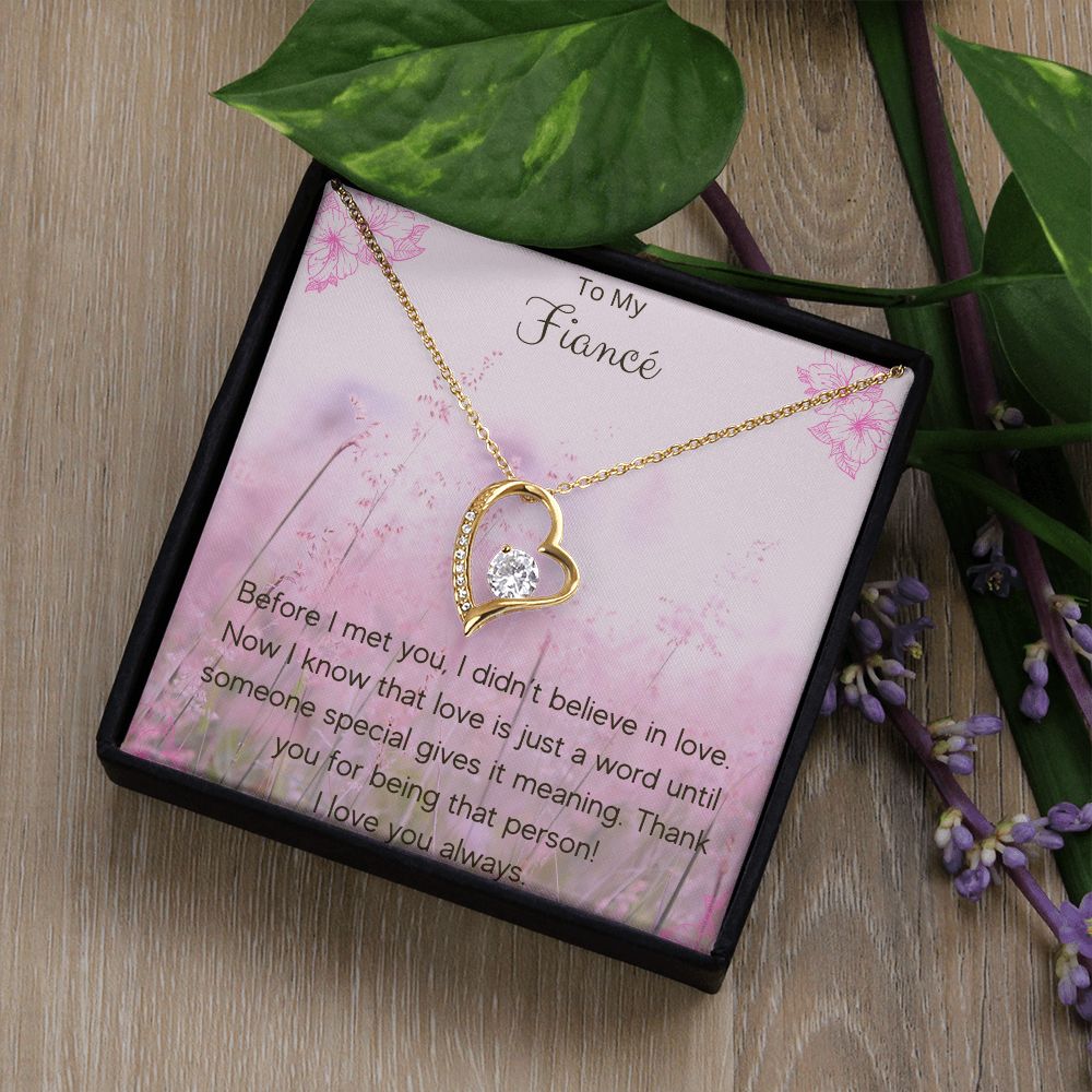 Forever Love Necklace To My Fiancé
