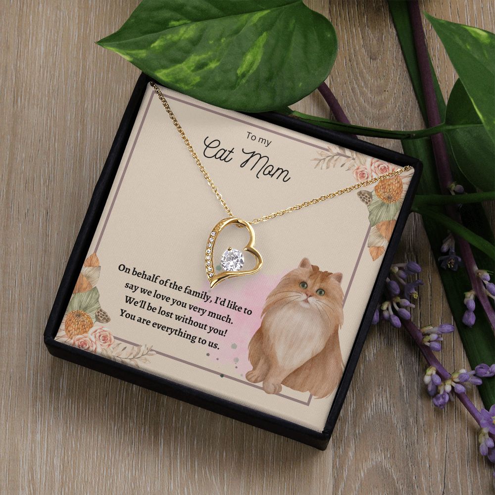 Forever Love Necklace Cat Mom 02