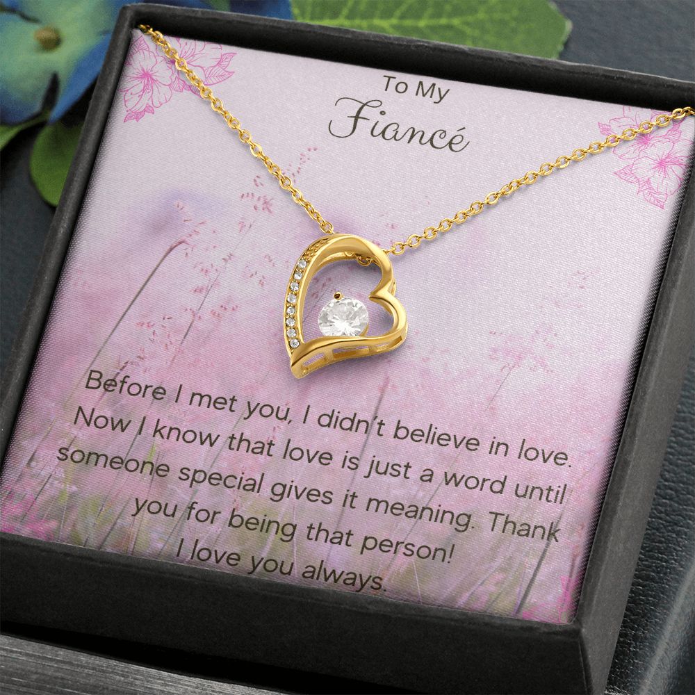 Forever Love Necklace To My Fiancé