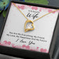 Forever Love Necklace To Wife Message Card