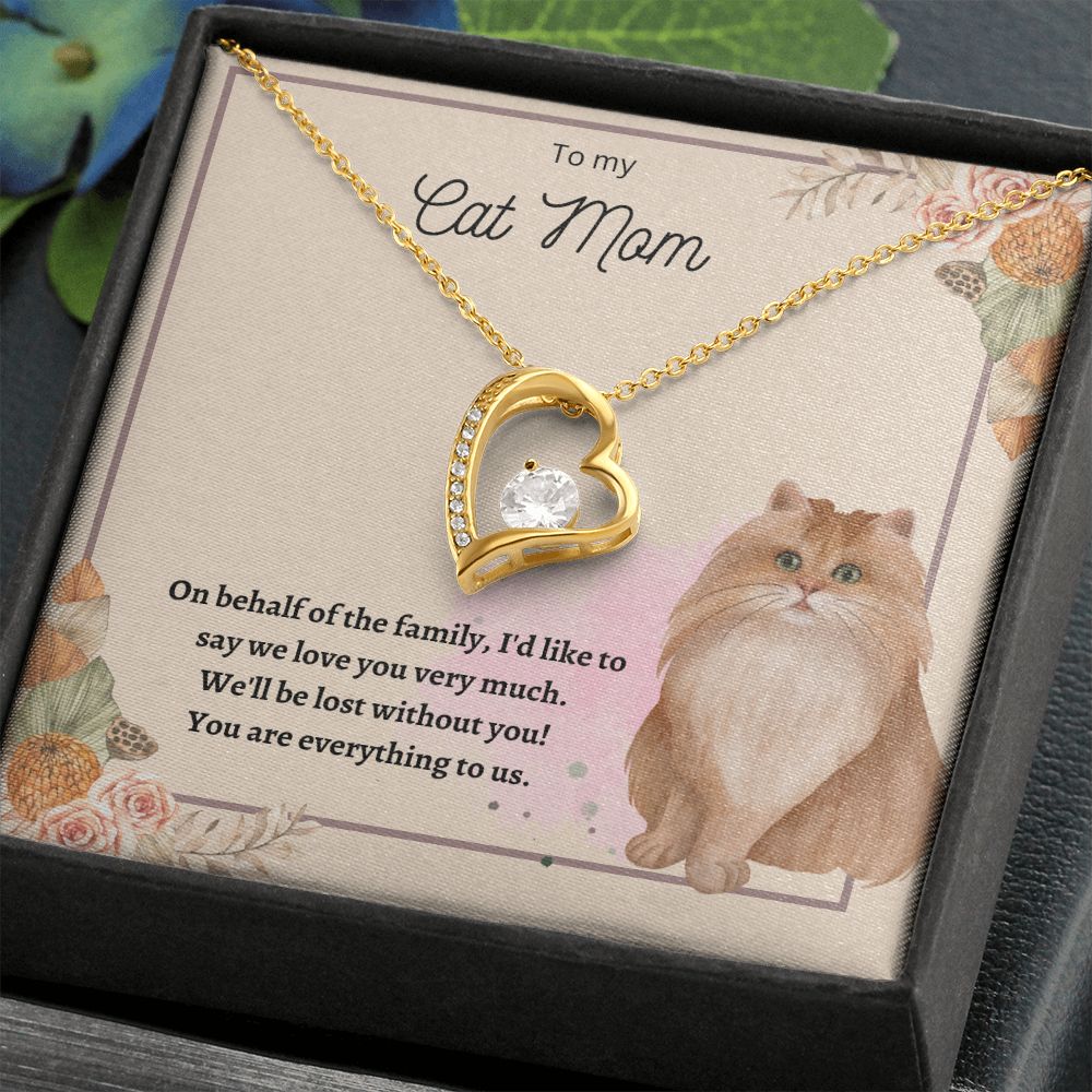 Forever Love Necklace Cat Mom 02