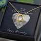 To Life To Love Message Jewelry Card Necklace