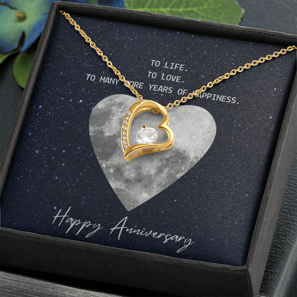 To Life To Love Message Jewelry Card Necklace