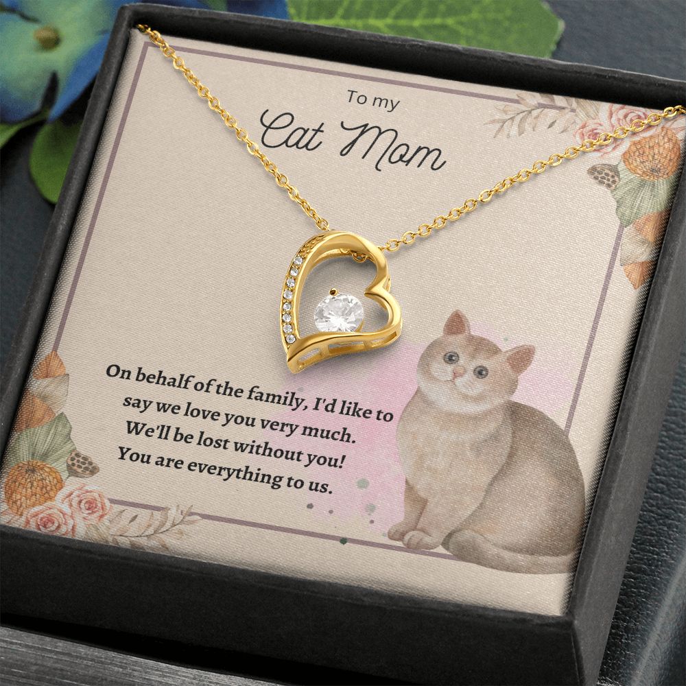 Forever Love Necklace For Cat Mom 01