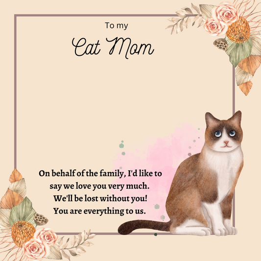 To My Cat Mom Message Card 04