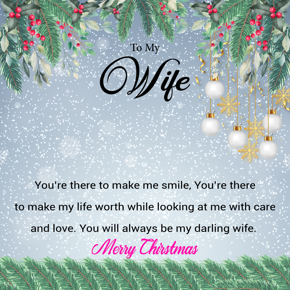 To My Wife Merry Christmas